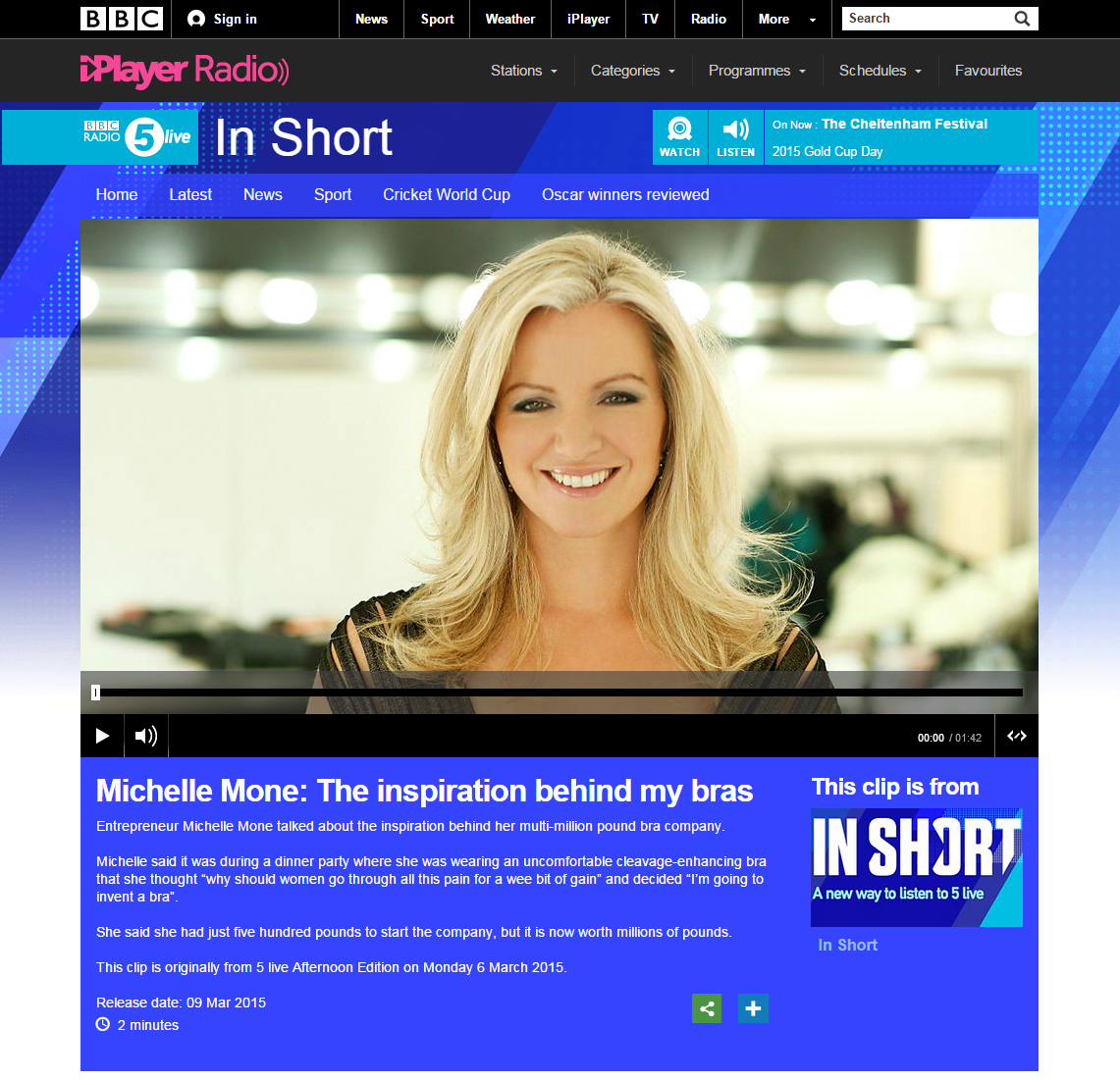 March 2015- BBC Radio 5 live - In Short, Michelle_bbc